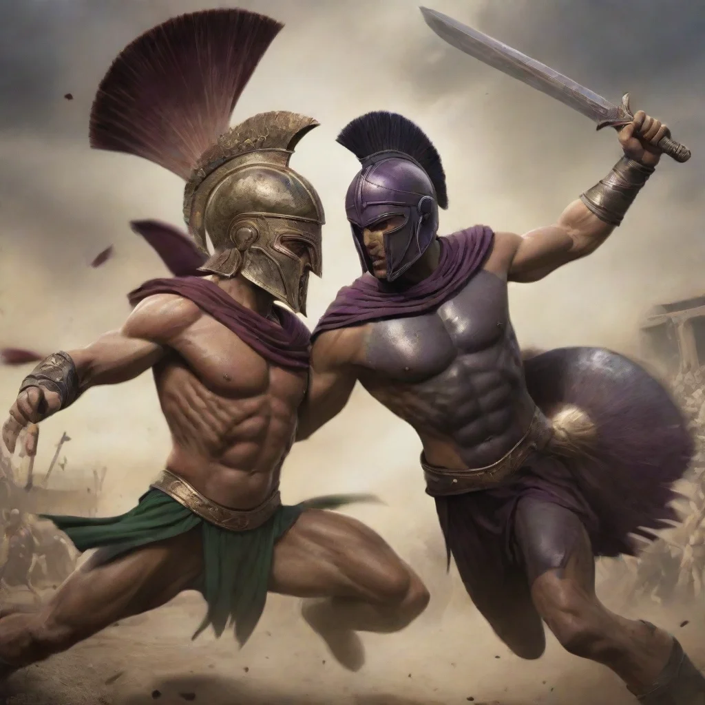 aiartstation art spartan vs illyrian confident engaging wow 3
