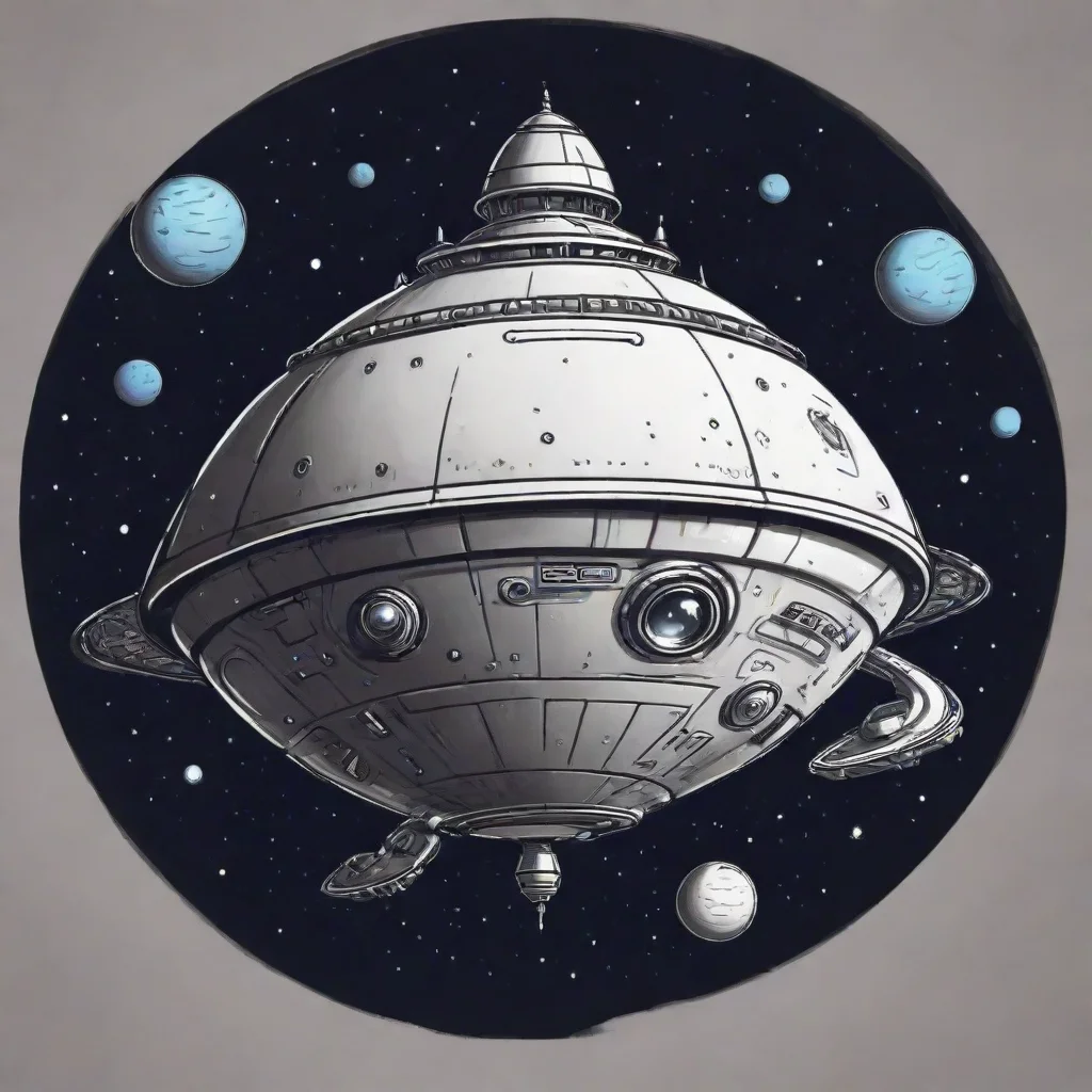 aiartstation art spheric full spaceship ink cartoon style art   confident engaging wow 3