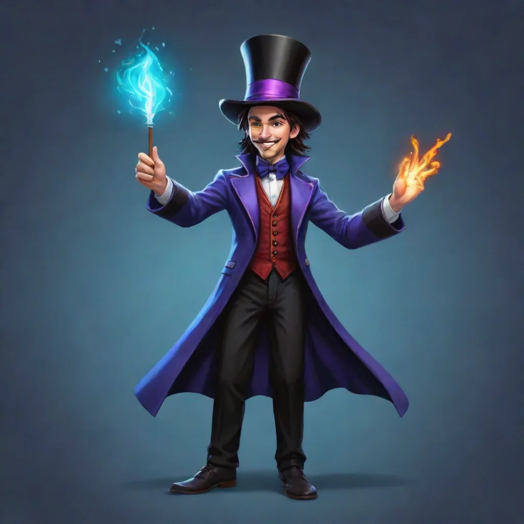 aiartstation art sprite of a magician confident engaging wow 3