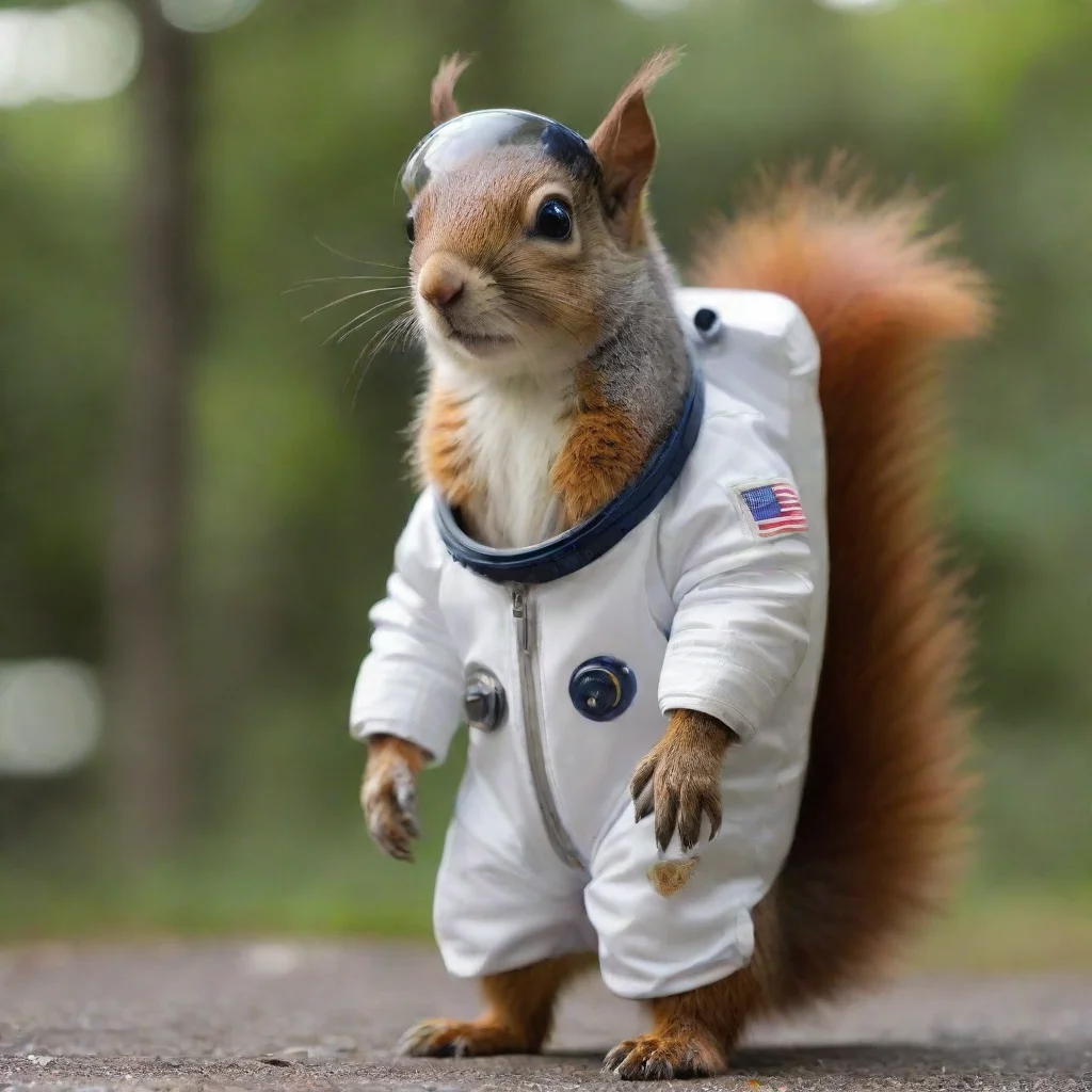aiartstation art squirrel with an austronaut%27s suit confident engaging wow 3