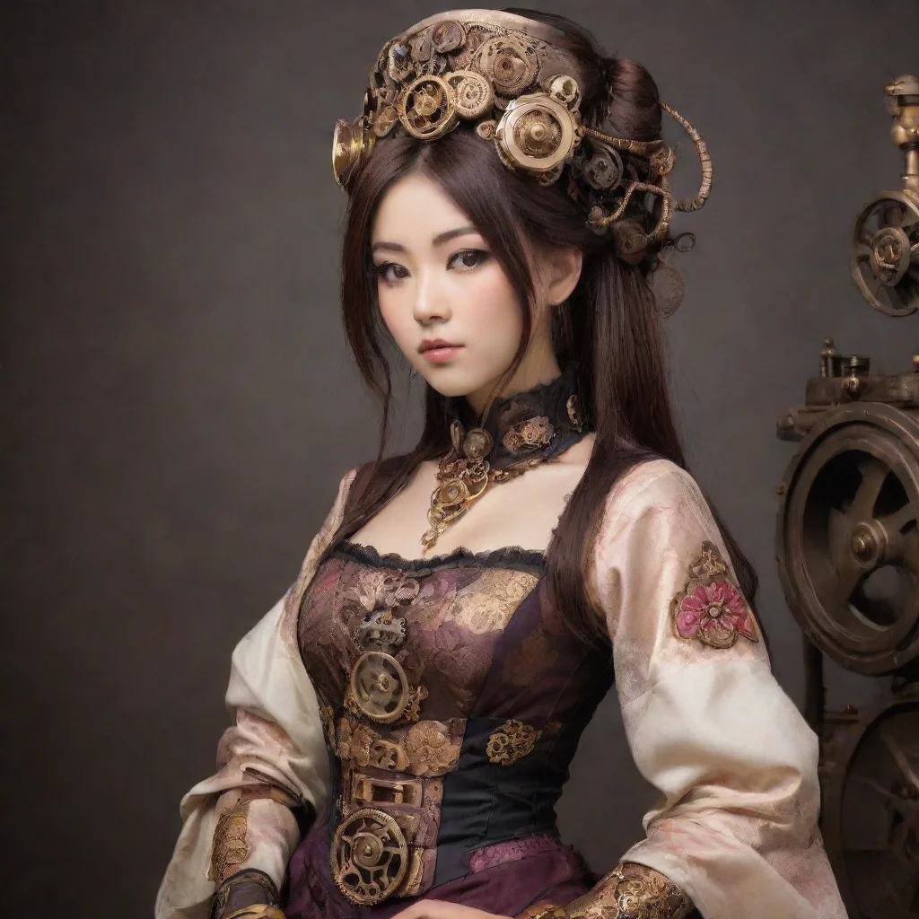 artstation art steampunk japanese princess confident engaging wow 3