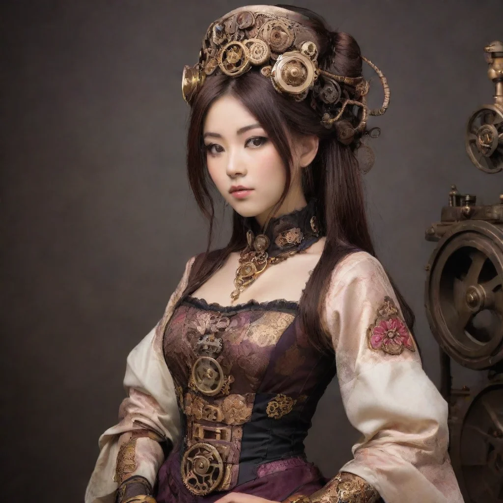 aiartstation art steampunk japanese princess confident engaging wow 3