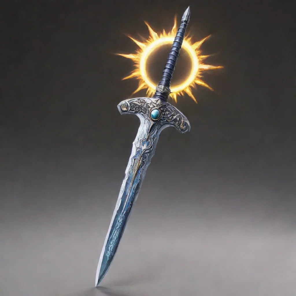 aiartstation art sun moon sword confident engaging wow 3