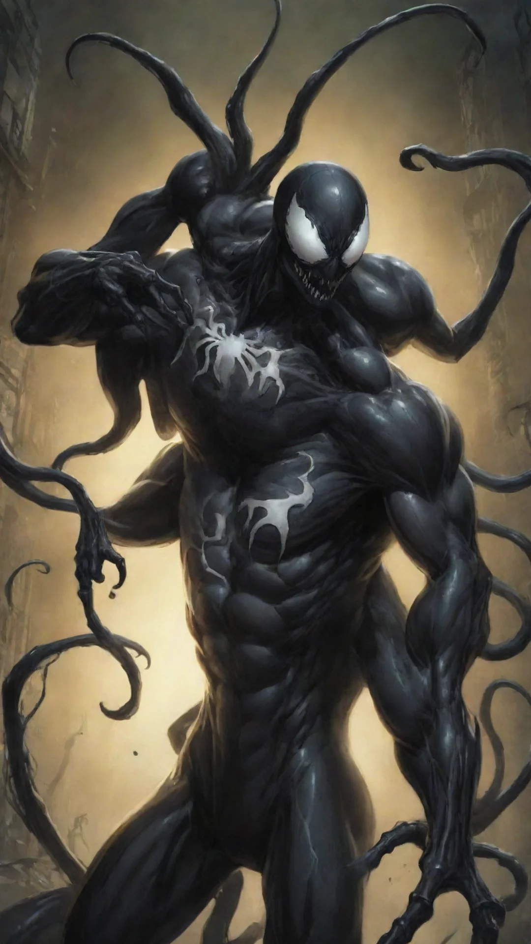 aiartstation art symbiote confident engaging wow 3 tall
