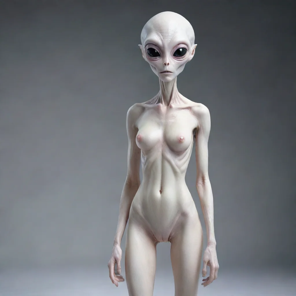 artstation art tall alien pale skin a pose confident engaging wow 3