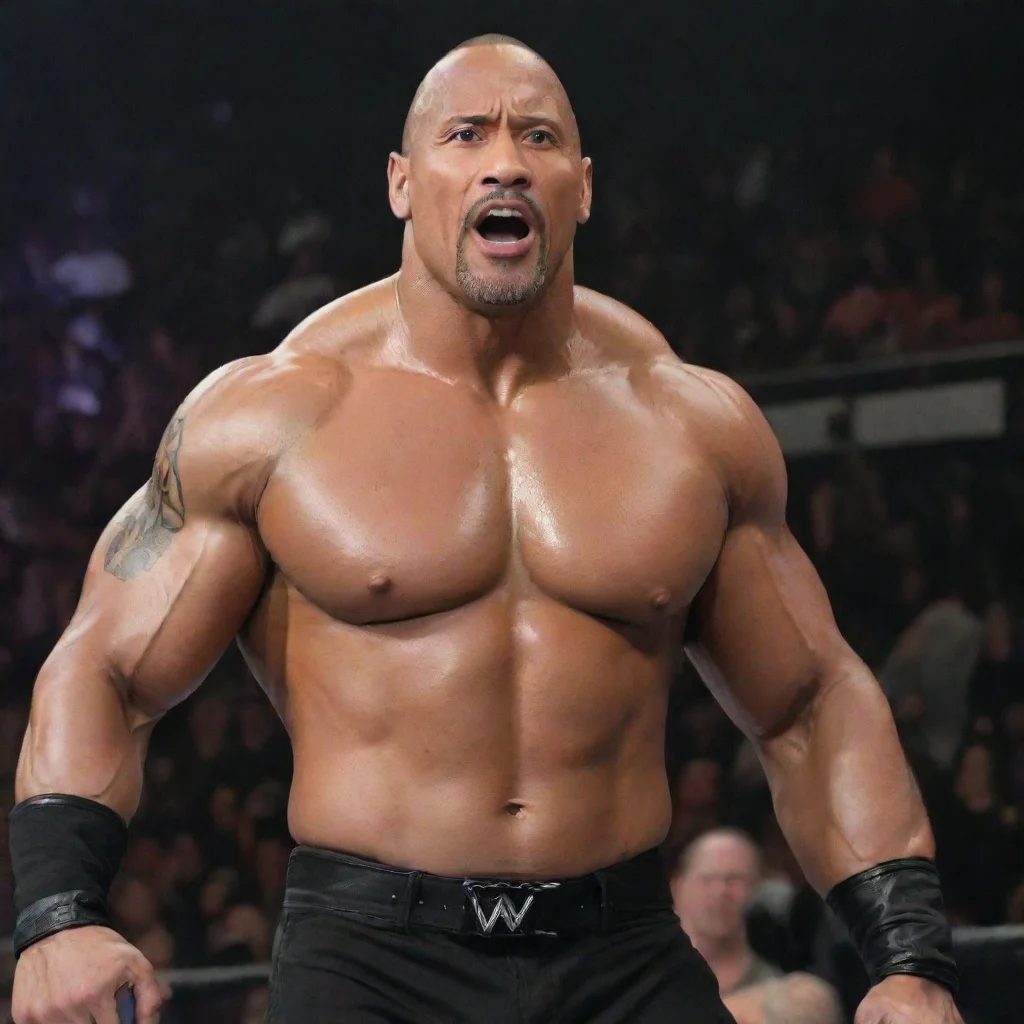 aiartstation art the rock wwe confident engaging wow 3