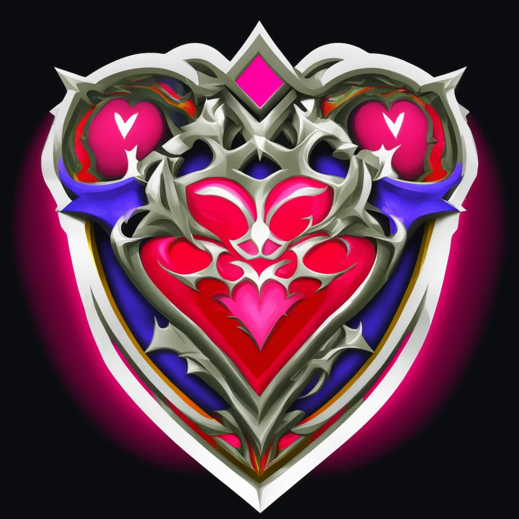 aiartstation art the words %22royal hearts%22 in blazblue%27s logo style confident engaging wow 3