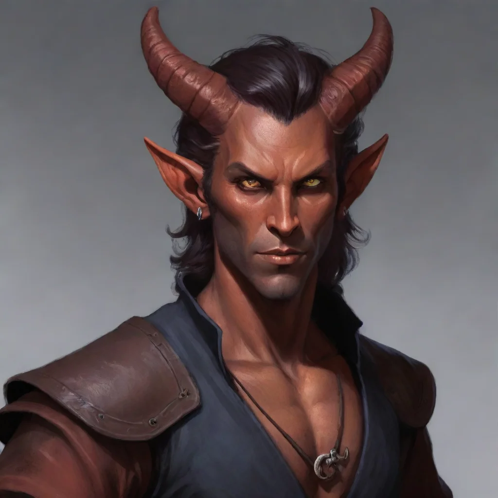 aiartstation art tiefling male confident engaging wow 3