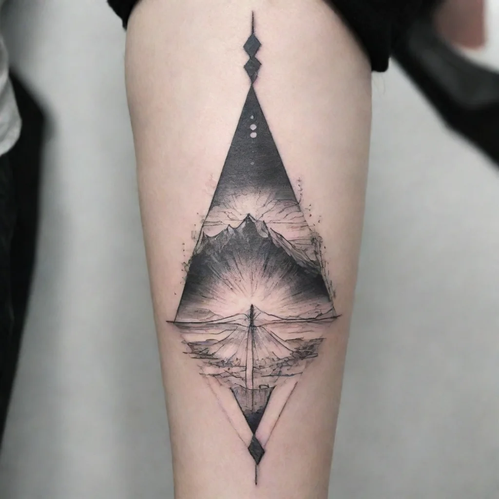 aiartstation art tier fine line black and white tattoo confident engaging wow 3