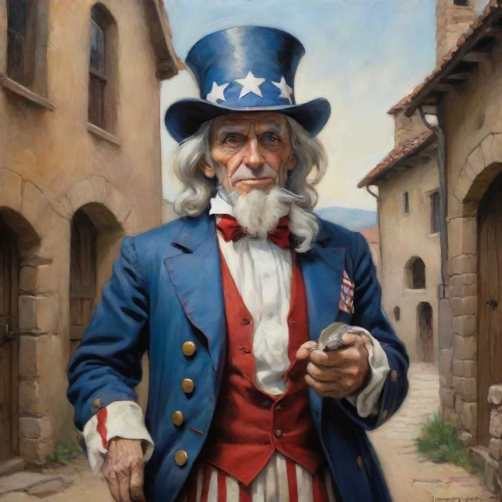 artstation art uncle sam by vallejo in medieval setting poster confident engaging wow 3
