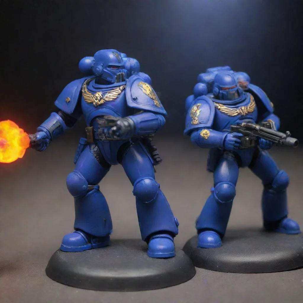 aiartstation art uv light space marines confident engaging wow 3