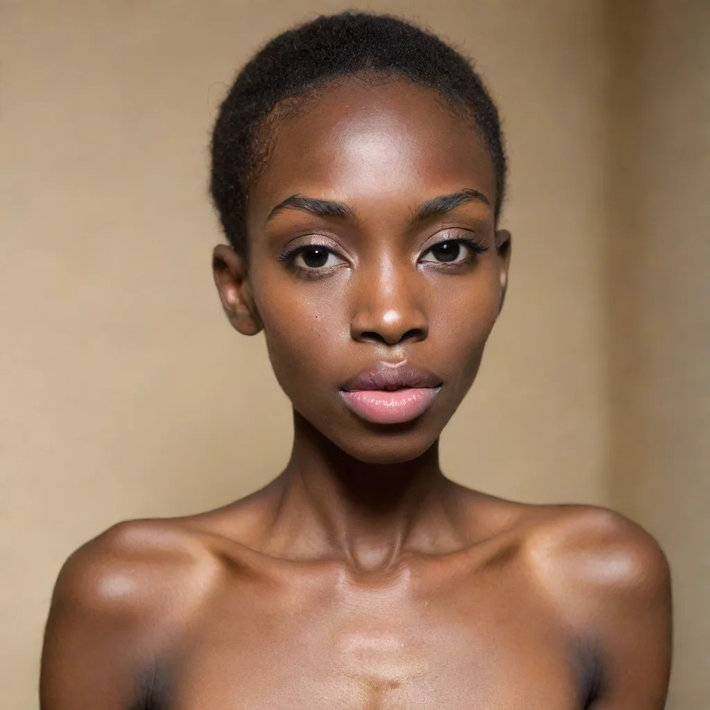 aiartstation art very skinny african woman%2C very big lips confident engaging wow 3