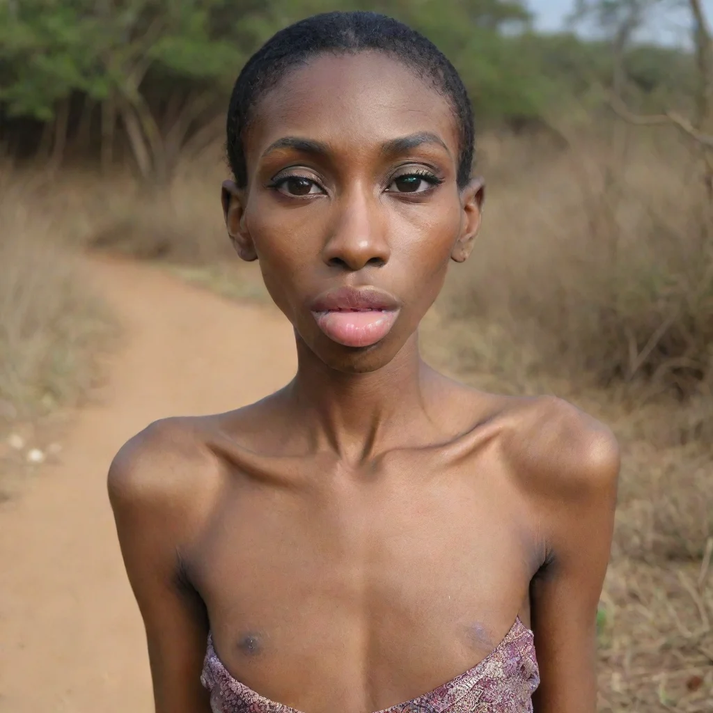 aiartstation art very very very very very very very very skinny%2C african%2C woman%2C really big lips confident engaging wow 3