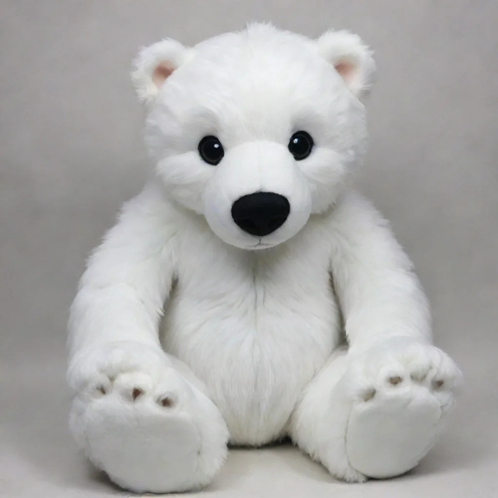 aiartstation art white polar bear teddy plushie fursuit confident engaging wow 3