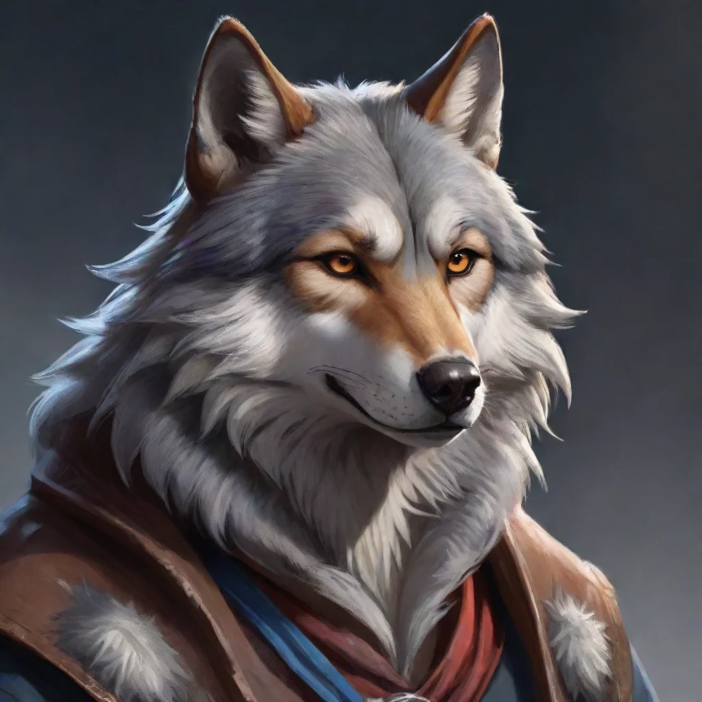aiartstation art wolf epic character portrait confident engaging wow 3