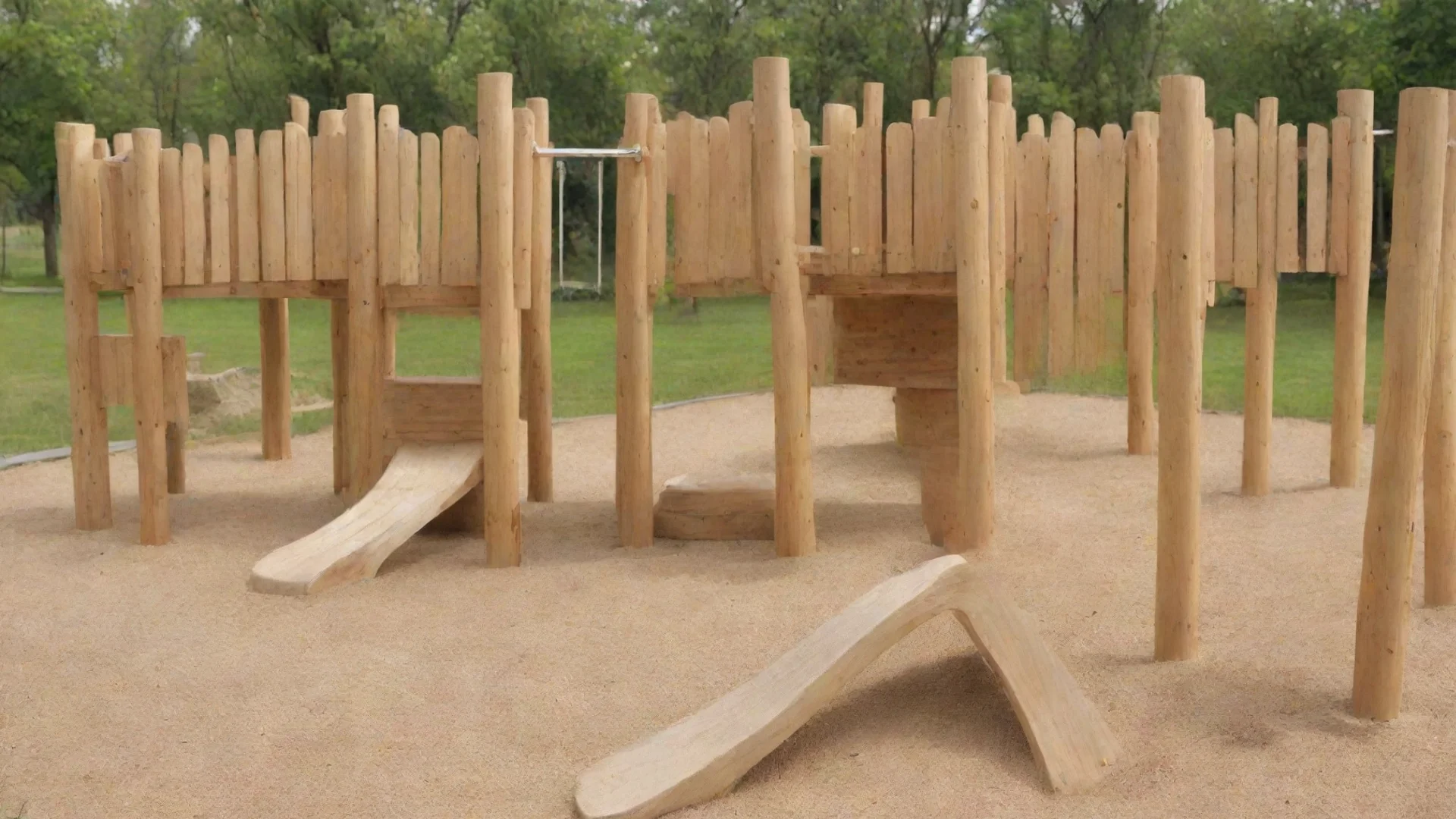 aiartstation art wooden playground with calm colours%2C detailed view%2C not outdoors confident engaging wow 3 hdwidescreen