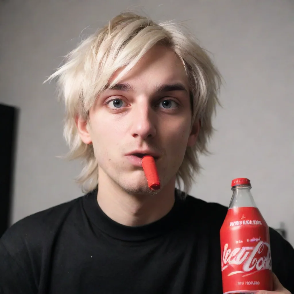 artstation art xqc snorting coke before while streaming hd realistic confident engaging wow 3