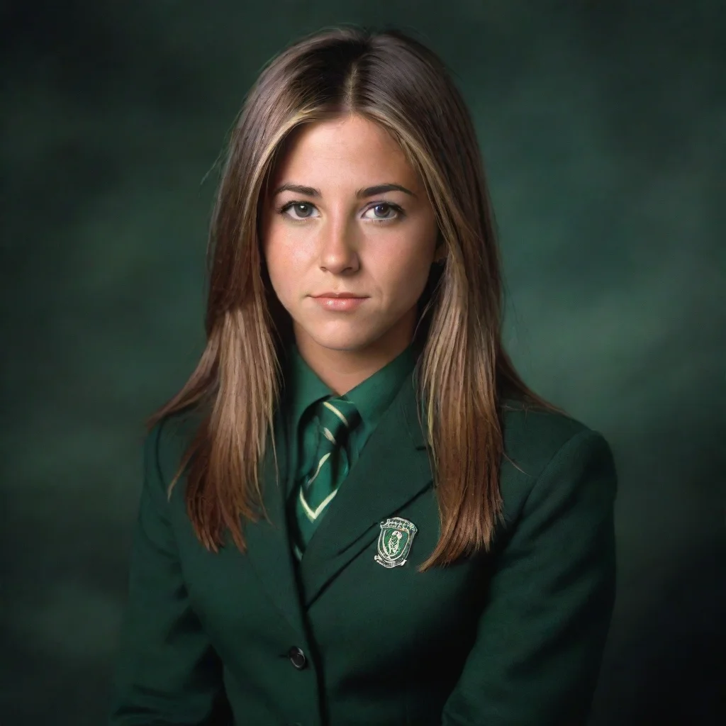 aiartstation art young jennifer aniston as a slytherin confident engaging wow 3