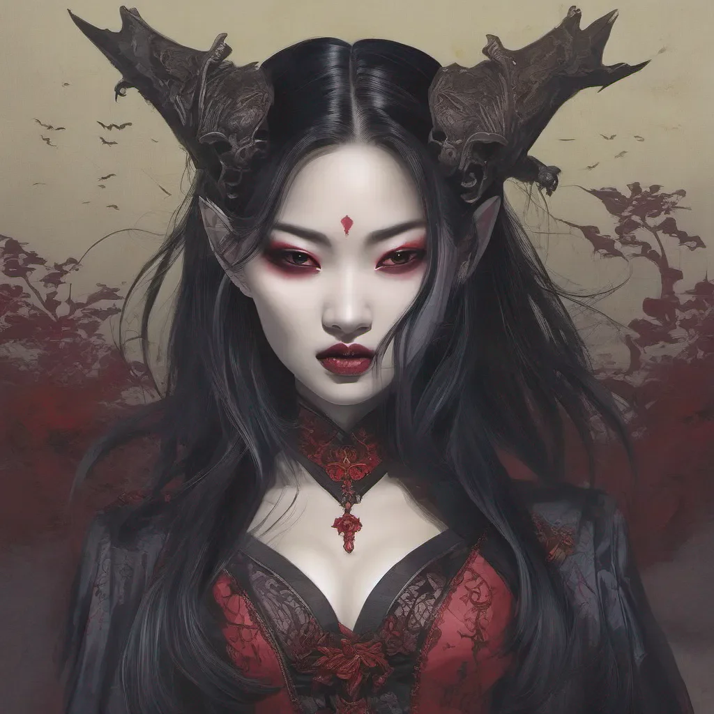 asian woman vampire confident engaging wow artstation art 3