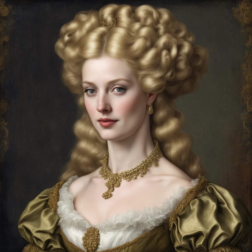 attractive 1500s renacentist aristocrat blonde woman hyper realistic confident engaging wow artstation art 3