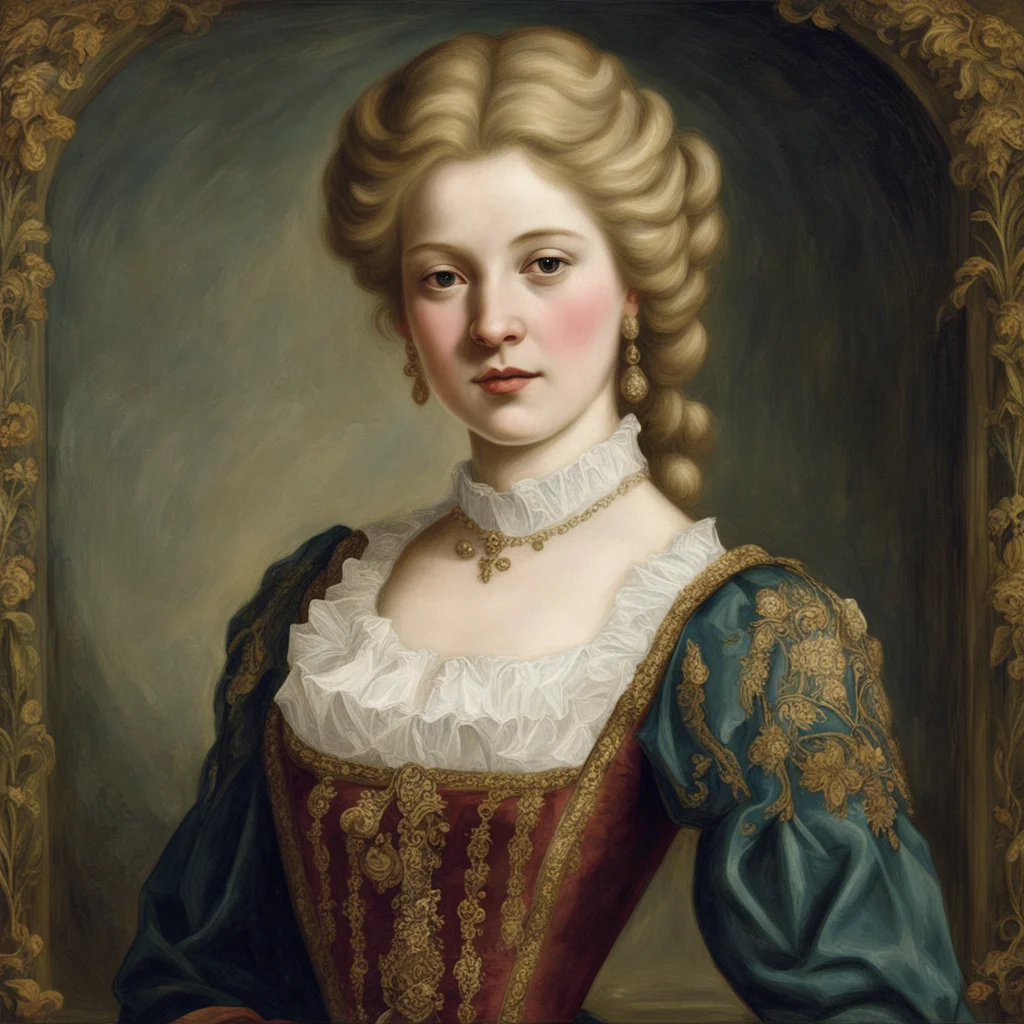 aiattractive 1500s renacentist aristocrat blonde woman