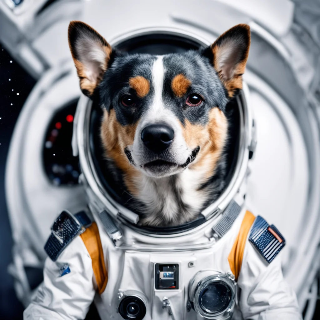 australian cattle dog in a space suite confident engaging wow artstation art 3