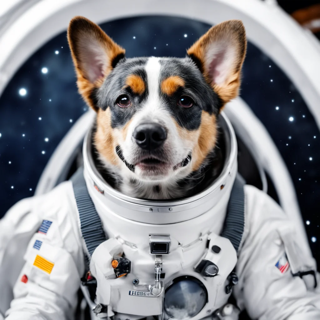 australian cattle dog in a space suite good looking trending fantastic 1