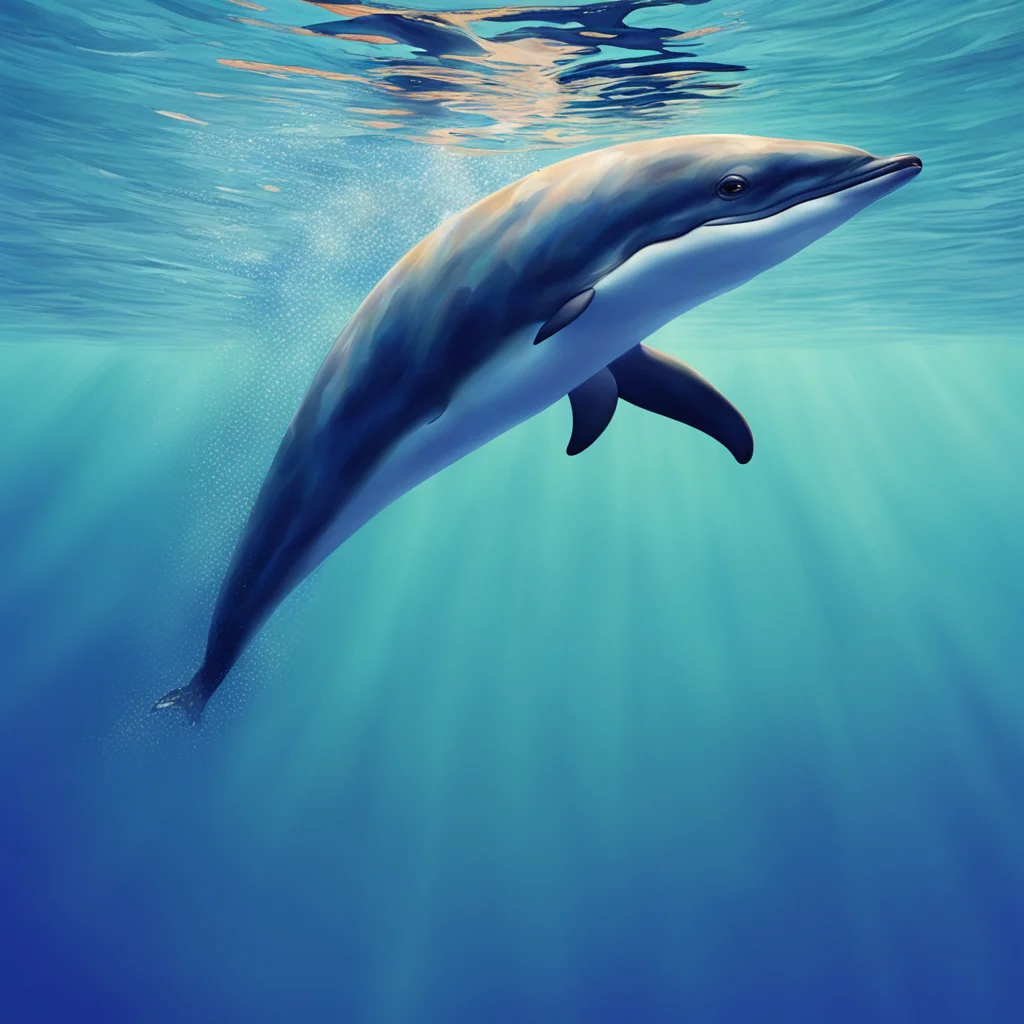 autistic art of a dolphin