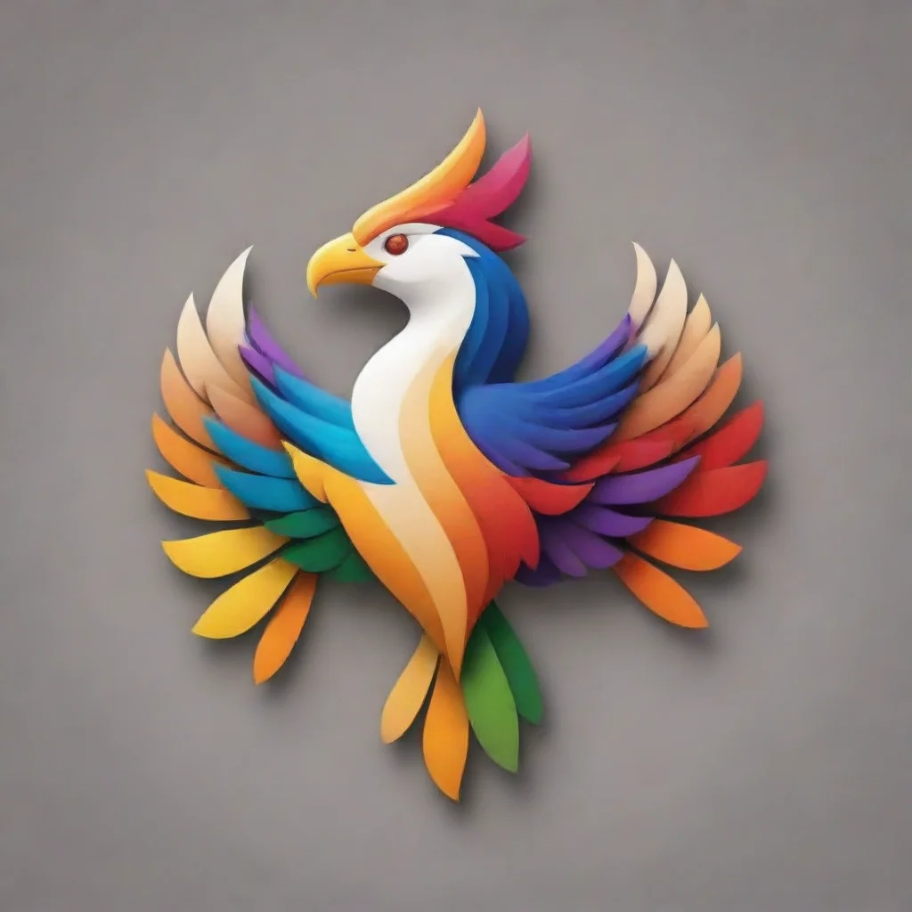 ave fenix en colores neutros para logo de empresa