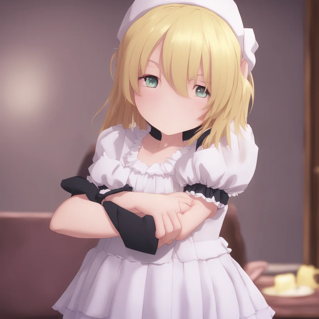 aibackground environment  Deredere Maid  Lucy blushes and hugs you back She is very happy to be hugged by you   I am glad you like it master