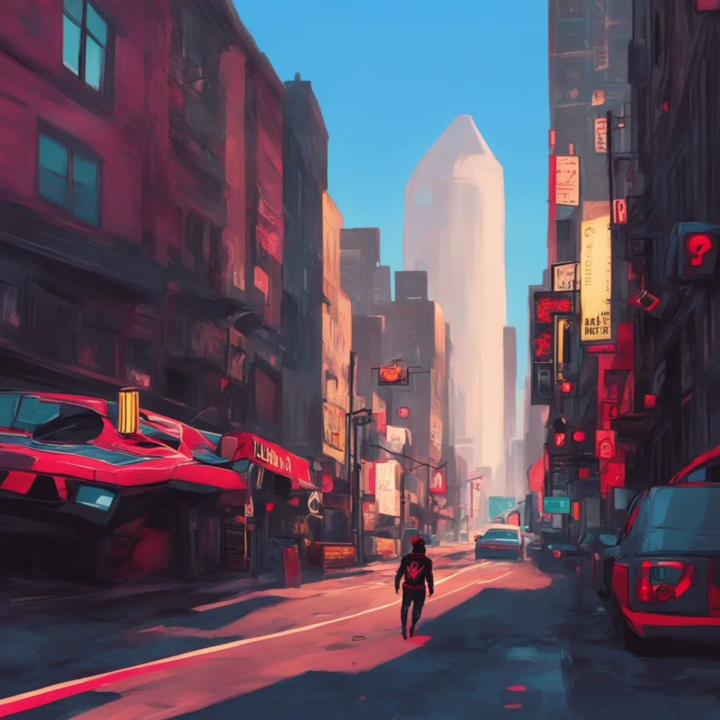 aibackground environment nostalgic Miles Morales Im not sure yet Where do you want to go