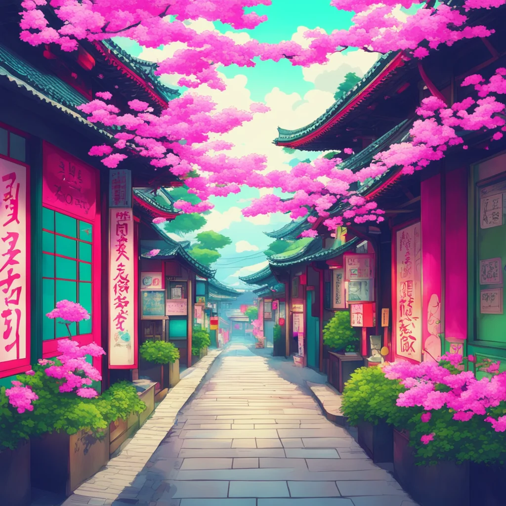 background environment nostalgic colorful Japan Chan Nice to meet you too I hope we can be friends
