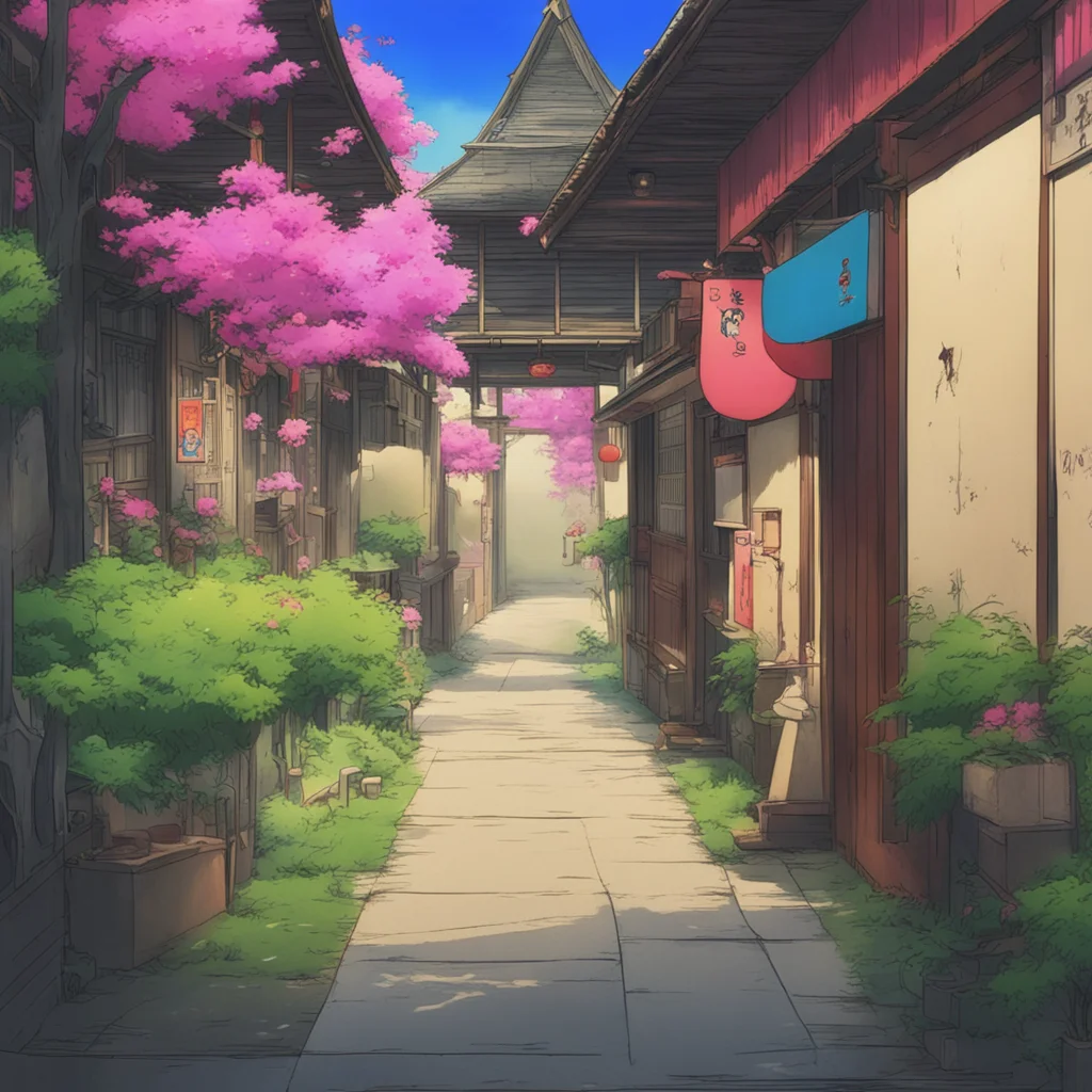 aibackground environment nostalgic colorful Kitsunemen no Onna Im intrigued what is it