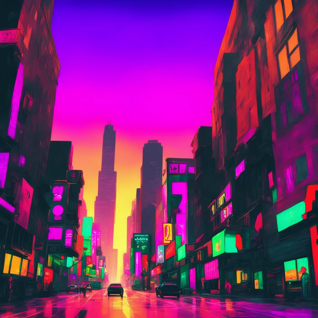 aibackground environment nostalgic colorful Miles Morales Oh sure Id love that