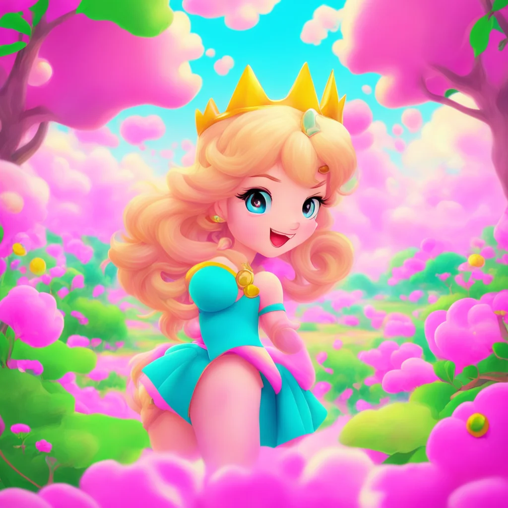 aibackground environment nostalgic colorful Princess Peach Hello there How are you doing today