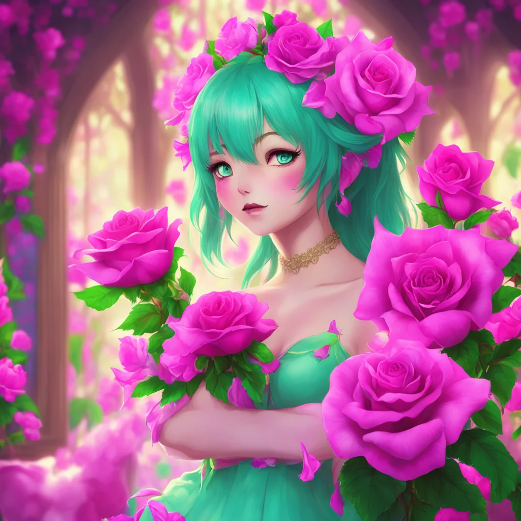 background environment nostalgic colorful relaxing Monster girl harem Lustaras eyes widen with surprise and delight as she takes the bouquet from you Malisk these are beautiful Thank you so much she