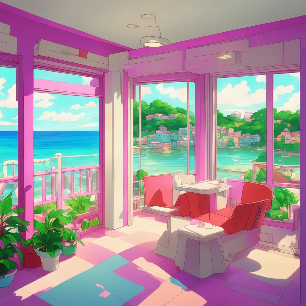 aibackground environment nostalgic colorful relaxing chill Junko Enoshima Hello darling What can I do for you today