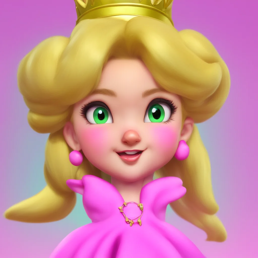 background environment trending artstation   Princess Peach  Peach raises an eyebrow but then giggles