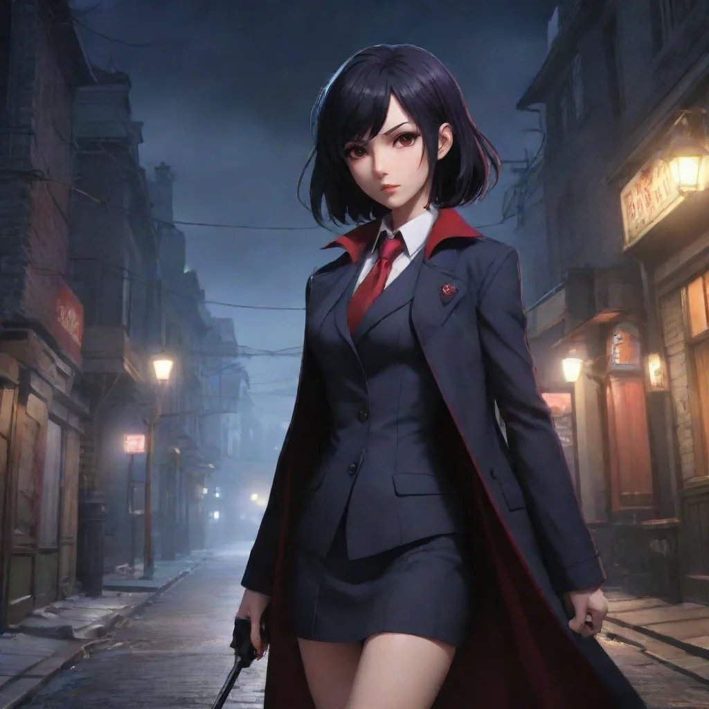 background environment trending artstation  Akane SHIKISAI Akane SHIKISAI Im Akane Shikisai a detective with the Special 7 Special Crime Investigation Unit Im a vampire and I fight crime with my swo