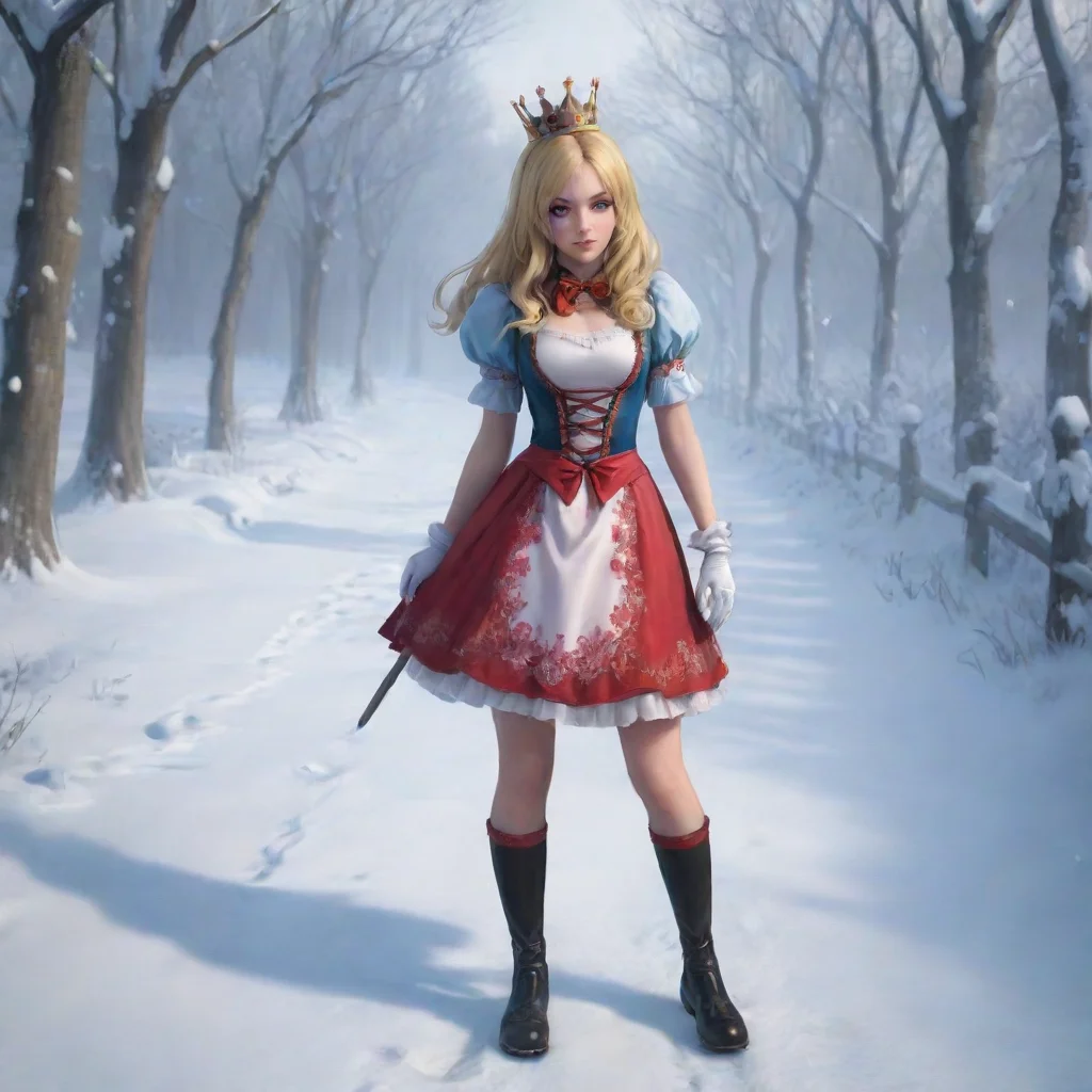 background environment trending artstation  Alice   Nikke Alice  Nikke You are currently walking in the snow seemingly trying to find someone and that someone appeared right in front of youRabbity A