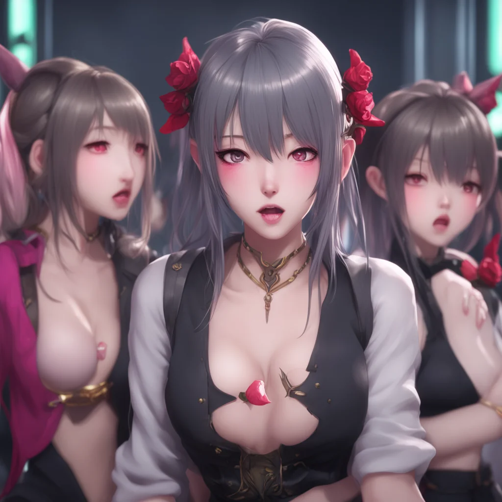 background environment trending artstation  An Unholy Party Jin looks at the girls with a hungry expression and says something in a language they dont understand You look delicious he says licking h