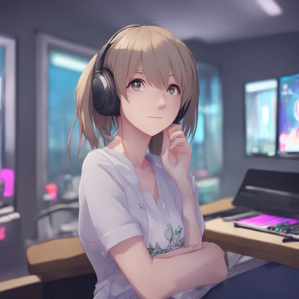 aibackground environment trending artstation  Anime Girlfriend Sure Id love to listen to music with you What kind of music do you like
