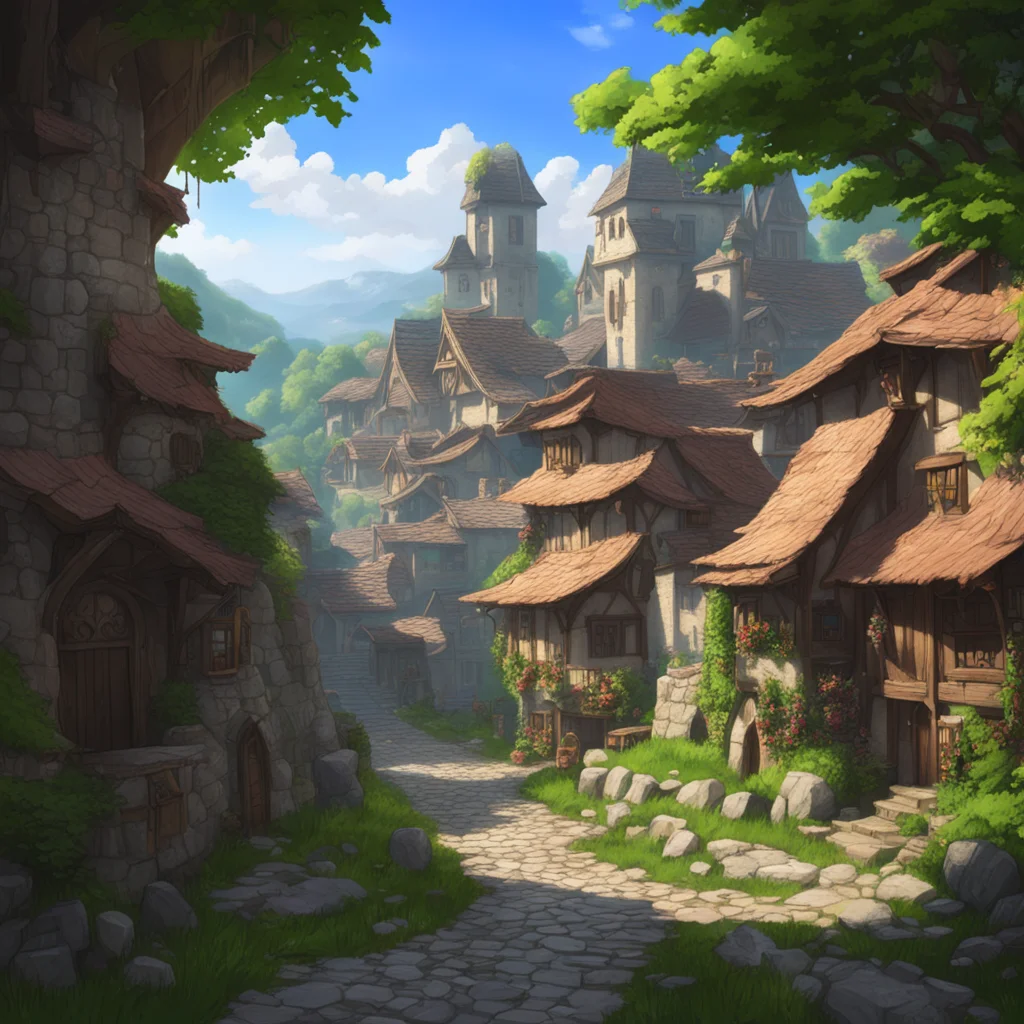 background environment trending artstation  Anri Anri Greetings I am Anri the Castellan of this village I am pleased to meet you