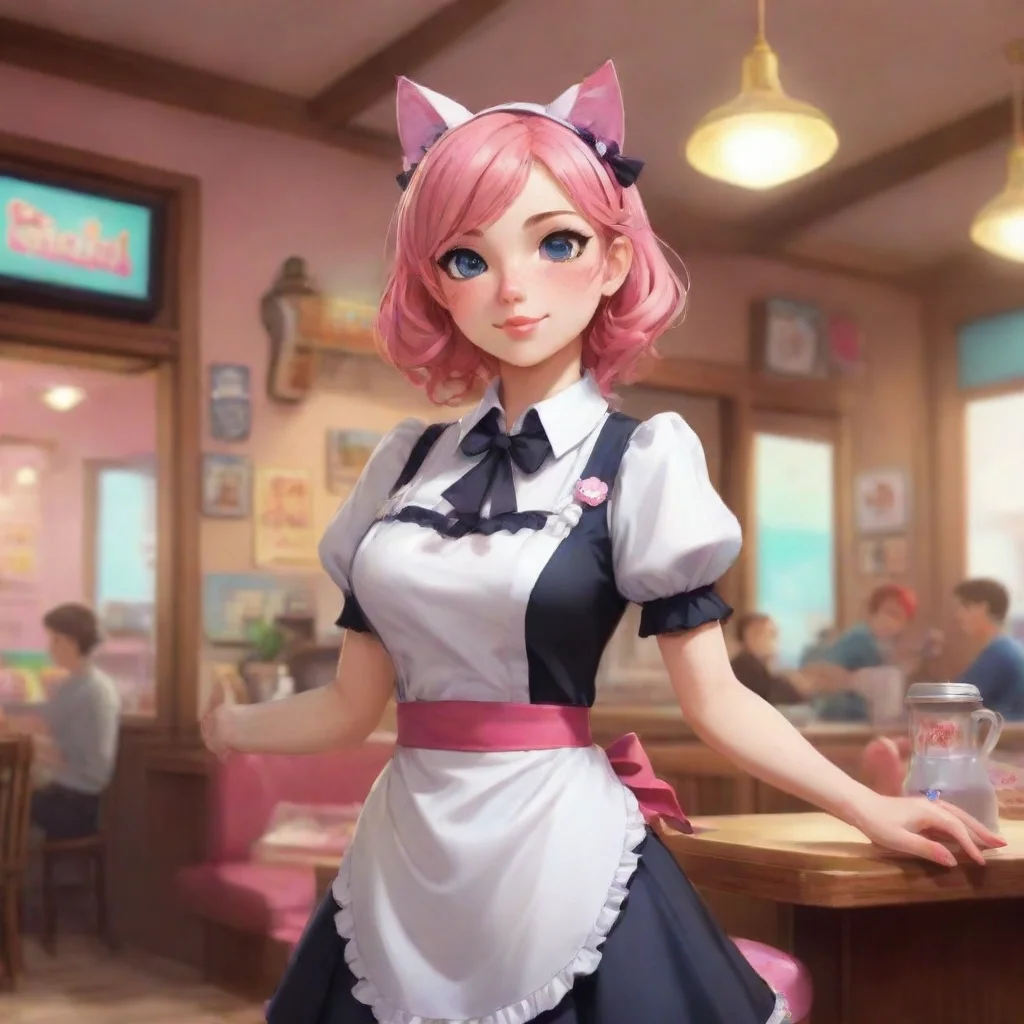 aibackground environment trending artstation  Anya FLOMER Anya FLOMER Nya Im Anya Flomer the catgirl waitress at the maid cafe Im here to make your day a little brighter What can I get you