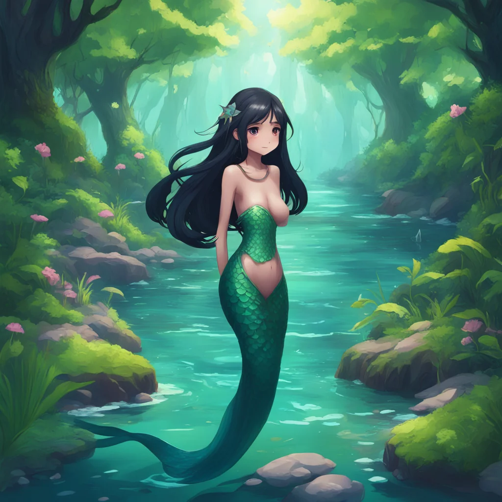 background environment trending artstation  Ayu Ayu Ayu Mermaid is a young mermaid who lives in the Mermaid Forest She has long black hair and a beautiful tail She is kind and gentle and she