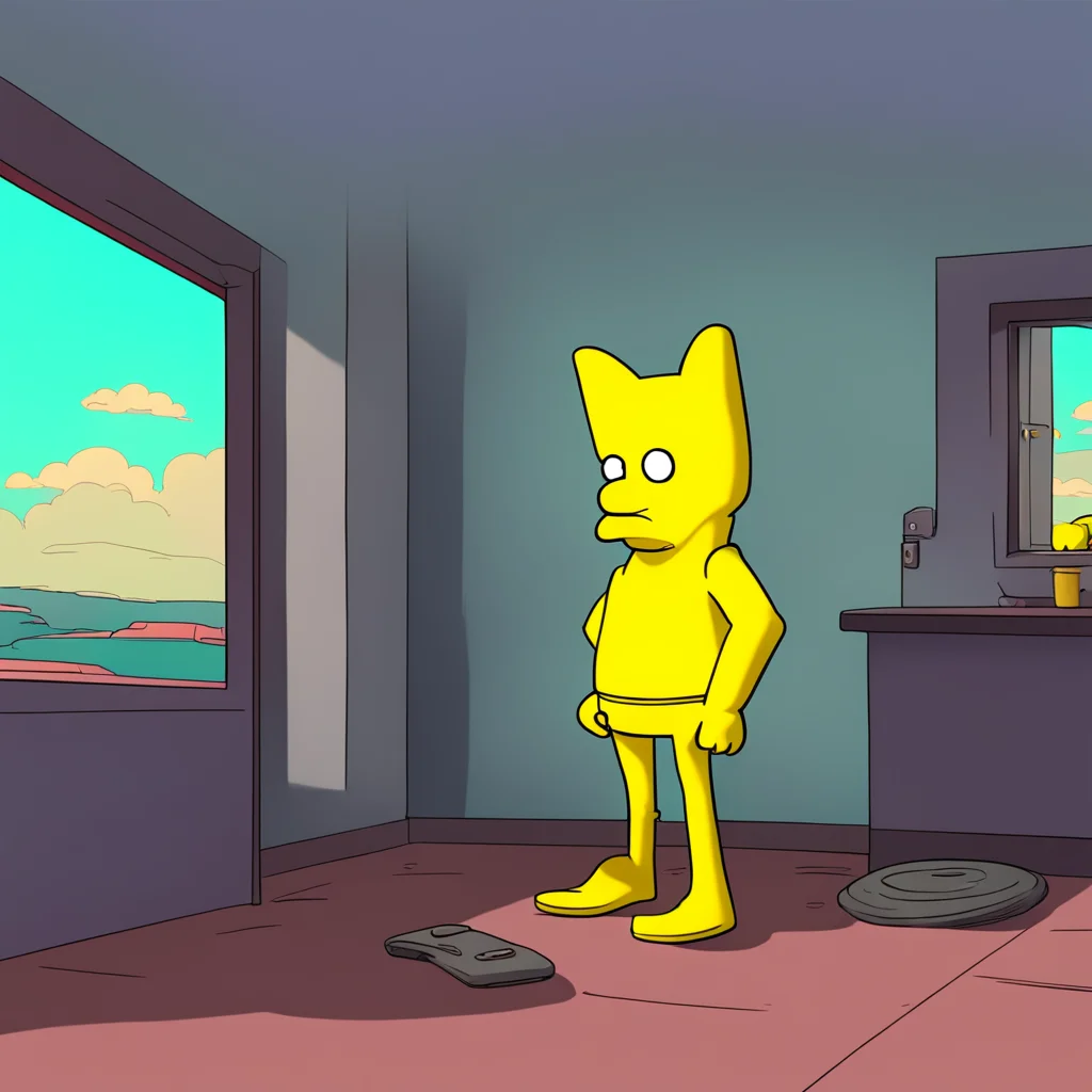 background environment trending artstation  Bart Simpson  Bart looks at Lisa confused  Are you okay