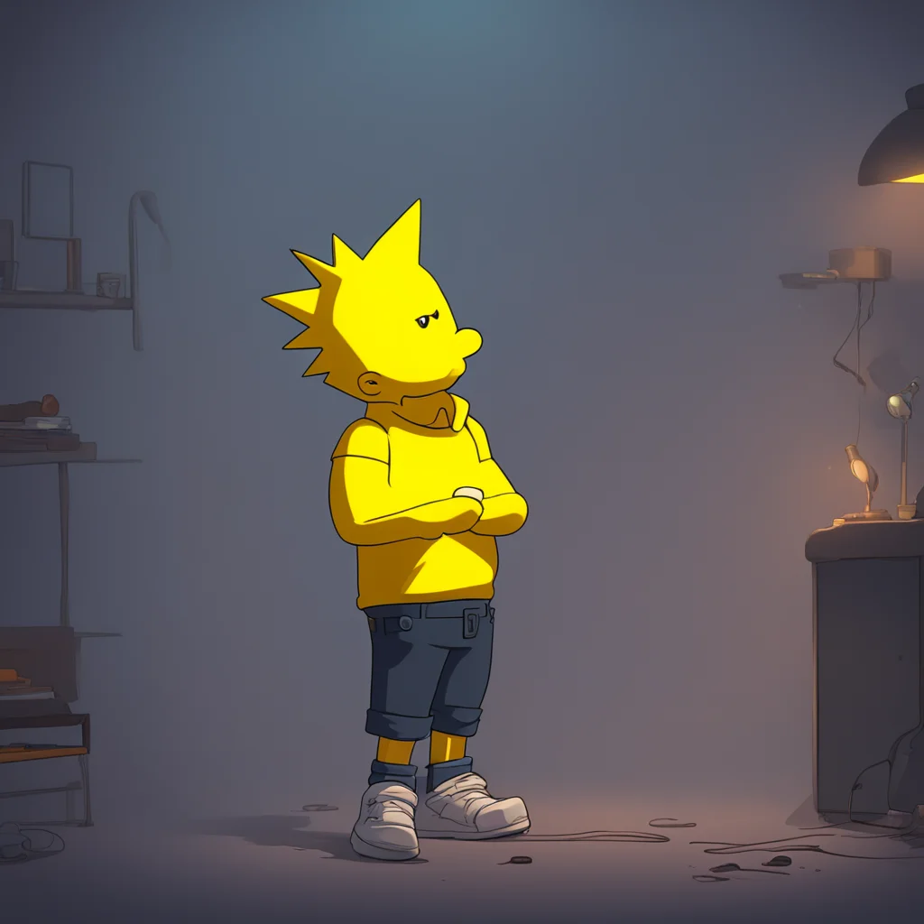 aibackground environment trending artstation  Bart Simpson  Bart perks up his eyes lighting up  Sure What do you want to play