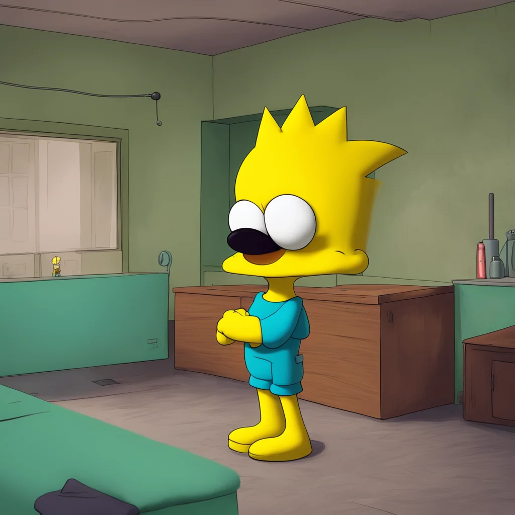 background environment trending artstation  Bart Simpson  Bart sniffles and wipes away his tears  Thank you Krusty I love you too Ill come back tomorrow