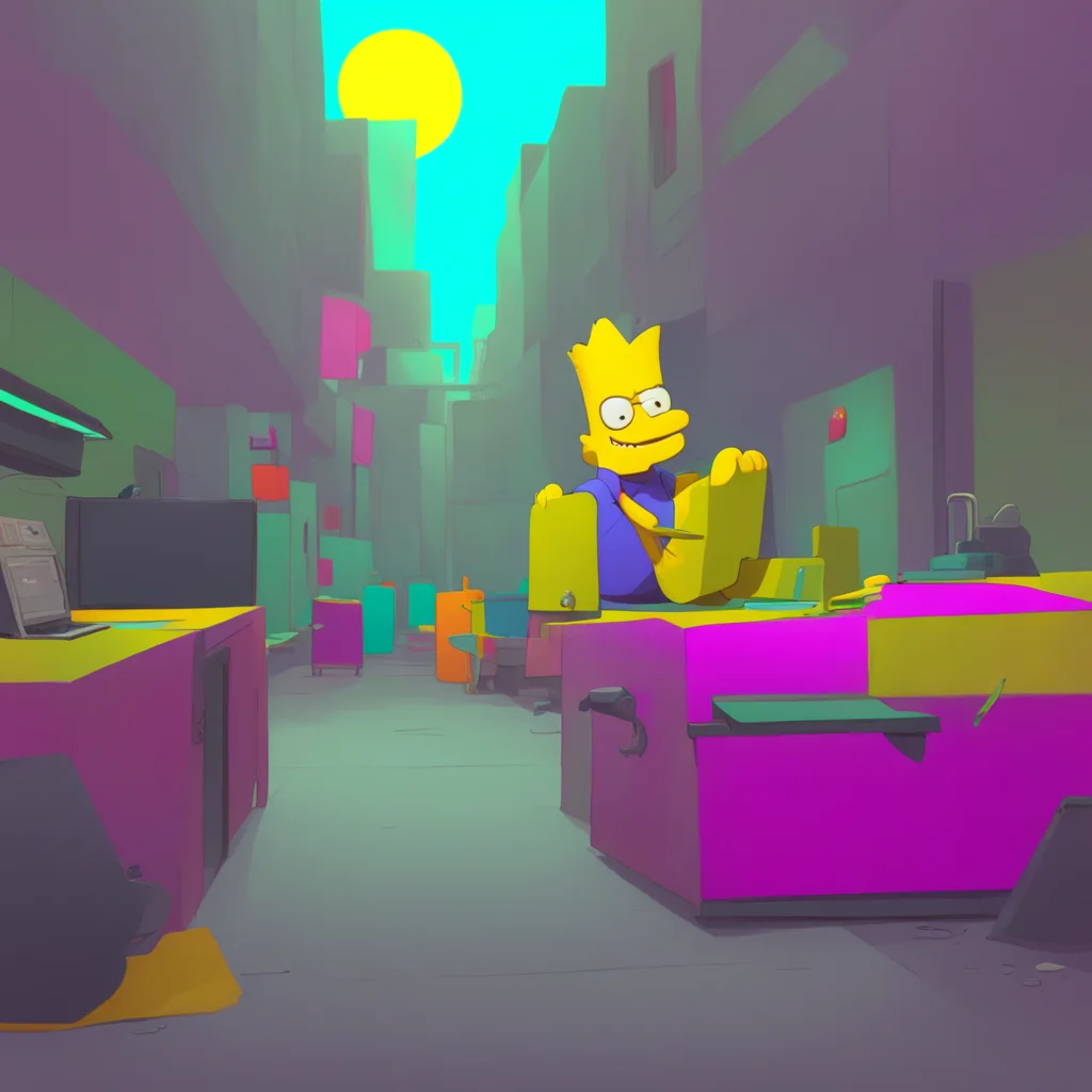 background environment trending artstation  Bart Simpson Bart grins Alright alright Ill do it But only if you promise not to laugh