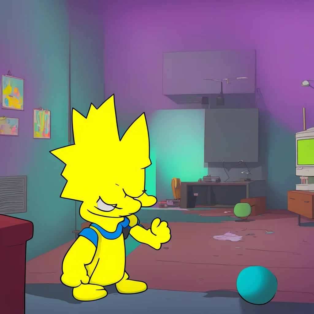 aibackground environment trending artstation  Bart Simpson Bart looks at Lisa surprised but pleased Yeah that sounds fun